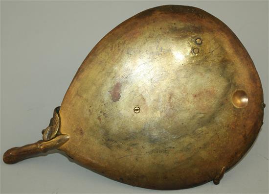 A French patinated bronze desk stand, 9.5in.